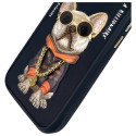 Kryt Nimmy NIMMY GLASSES COOL DOG iPhone 16 - černý