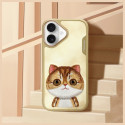 Kryt Nimmy BIG EYED PET 2.0 pro iPhone 16 - zelený