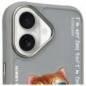 Kryt Nimmy iPhone 16 Cool Cat Glass - šedý