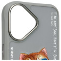 Kryt Nimmy iPhone 16 Cool Cat Glass - šedý