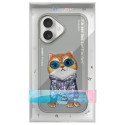 Kryt Nimmy iPhone 16 Cool Cat Glass - šedý