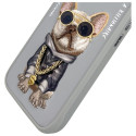 Kryt Nimmy COOL DOG pro iPhone 16 - šedá