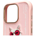 Kryt Nimmy COOL CAT CASE pro iPhone 16 Pro - růžová