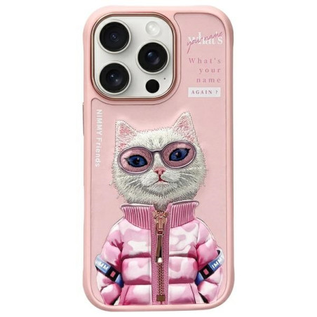 Kryt Nimmy Cool&Cute 2.0 pro iPhone 16 Pro Max – růžová