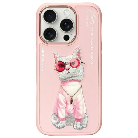 Kryt Nimmy COOL CAT CASE pro iPhone 16 Pro Max - pink