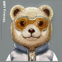 Kryt Nimmy COOL&CUTE 2.0 Bear pro iPhone 16 Pro Max - šedá