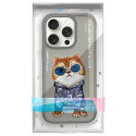Kryt Nimmy COOL CAT iPhone 16 Pro Max - šedý
