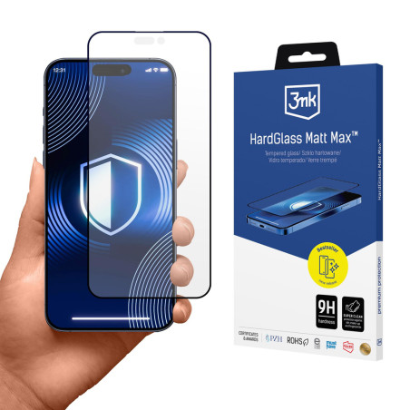 Ochranné sklo 3mk HardGlass Matt Max pro iPhone 17 Pro Max