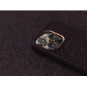 NJORD Eldur MagSafe Kryt z lososí kůže pro iPhone 13 Pro Max, lilkově červený
