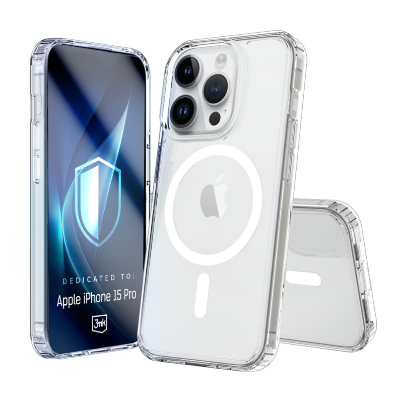 Kryt 3mk ARMOR MagCase pro iPhone 15 Pro - transparentní
