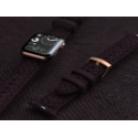 NJORD Eldur Řemínek z lososí kůže pro Apple Watch 38/40/41mm, lilkově červený