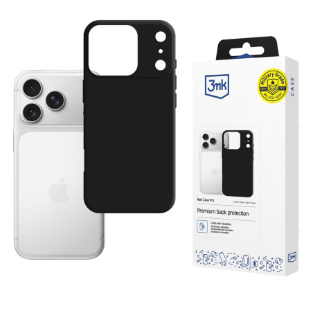 Kryt 3mk Matt Case Pro pro iPhone 17 Pro Max – matná černá