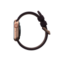 NJORD Eldur Řemínek z lososí kůže pro Apple Watch 42/44/45/49mm, lilkově červený