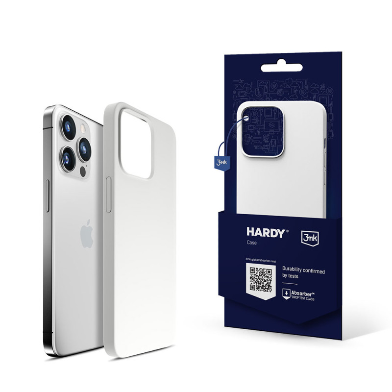 Kryt 3mk HARDY Silicone MagCase pro iPhone 14 Pro Max - bílá