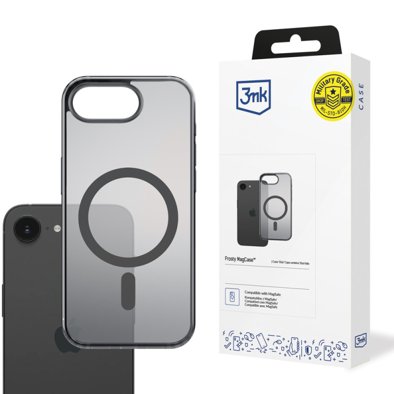 Kryt 3mk FROSTY MagCase pro iPhone 16e - černá