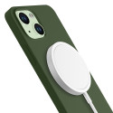 3mk HARDY Silicone MagCase pro iPhone 15 Plus – zelená
