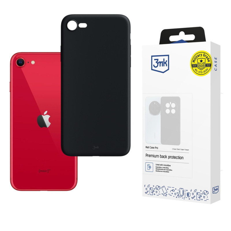 Kryt 3mk Matt Case Pro pro iPhone SE 2022 - matná černá
