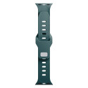 Řemínek 3mk Silicone pro Apple Watch 42/44/45/49 mm - zelená