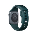 Řemínek 3mk Silicone pro Apple Watch 42/44/45/49 mm - zelená