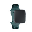 Řemínek 3mk Silicone pro Apple Watch 42/44/45/49 mm - zelená