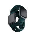 Řemínek 3mk Silicone pro Apple Watch 42/44/45/49 mm - zelená