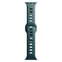 Řemínek 3mk Silicone pro Apple Watch 42/44/45/49 mm - zelená