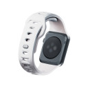 Řemínek 3mk Silicone Watch Strap pro Apple Watch - white