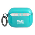 Pouzdro Karl Lagerfeld CHOUPETTE HEAD pro AirPods Pro modré