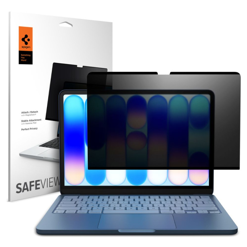 Ochranné soukromí/filtr Spigen SafeView pro MacBook Neo 13" 2026 - čirá