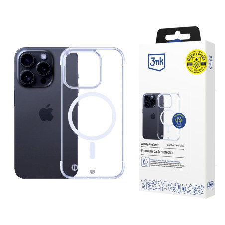 Kryt 3mk JUST20g MagCase pro iPhone 13 Pro Max – transparentní