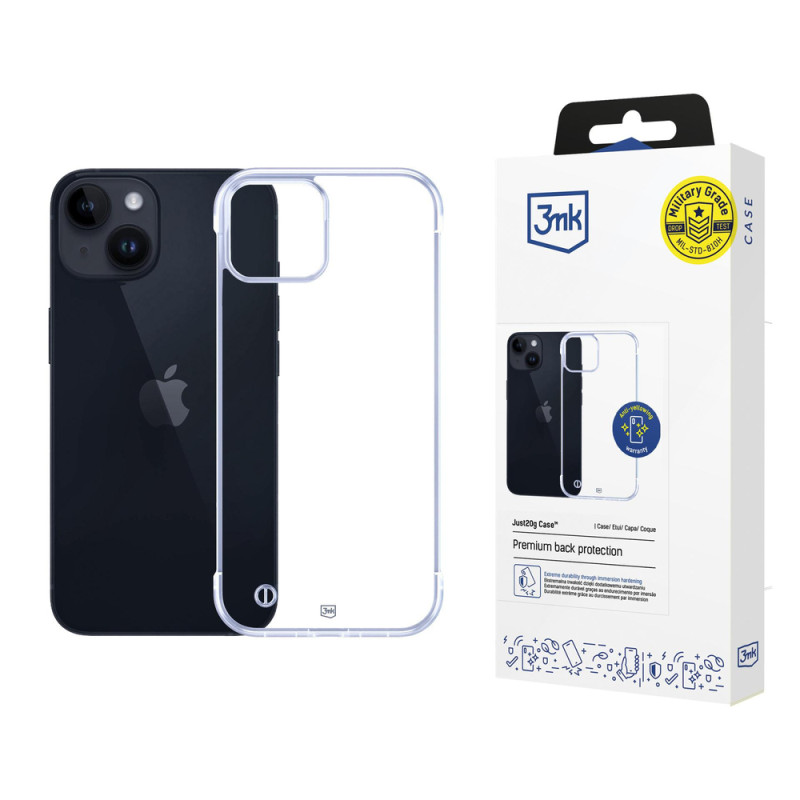 Kryt 3mk JUST20g Clear Case pro iPhone 14 - transparent