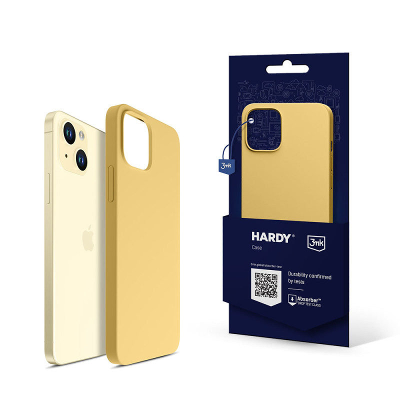 Kryt 3mk HARDY Silicone MagCase pro iPhone 15 Plus - žlutá