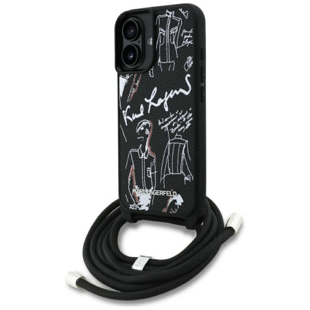 Kryt Karl Lagerfeld pro iPhone 16 – černý