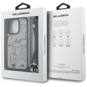 Karl Lagerfeld crossbody pouzdro pro iPhone 16 Pro Max – šedé