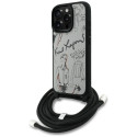 Karl Lagerfeld crossbody pouzdro iPhone 16 Pro - šedé