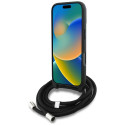 Karl Lagerfeld crossbody pouzdro iPhone 16 Pro - šedé