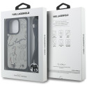 Karl Lagerfeld crossbody pouzdro iPhone 16 Pro - šedé