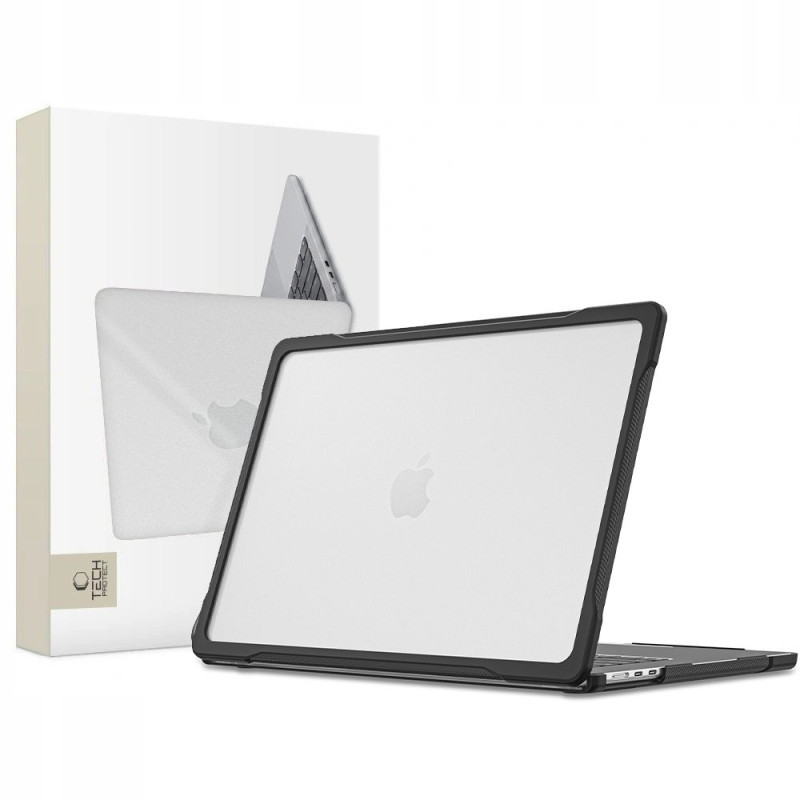 Kryt Tech-Protect VELAR pro MacBook Air 15" 2023 / 2024 / 2025 / 2026 - transparentní černá