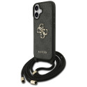 Kryt Guess 4G BIG LOGO CORD pro iPhone 17 - černý