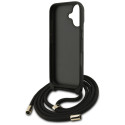 Kryt Guess 4G BIG LOGO CORD pro iPhone 17 - černý