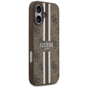 Kryt Guess 4G PRINTED STRIPES iPhone 17 - brown