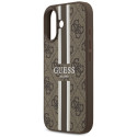 Kryt Guess 4G PRINTED STRIPES iPhone 17 - brown