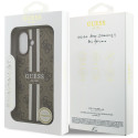 Kryt Guess 4G PRINTED STRIPES iPhone 17 - brown