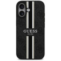 Kryt Guess 4G PRINTED STRIPES pro iPhone 17 - černý