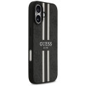 Kryt Guess 4G PRINTED STRIPES pro iPhone 17 - černý