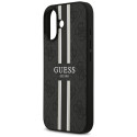 Kryt Guess 4G PRINTED STRIPES pro iPhone 17 - černý