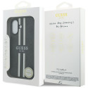 Kryt Guess 4G PRINTED STRIPES pro iPhone 17 - černý