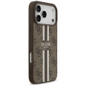 Kryt Guess 4G PRINTED STRIPES pro iPhone 17 Pro Max hnědý