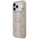 Kryt Guess 4G Printed Stripes pro iPhone 17 Pro Max - růžový