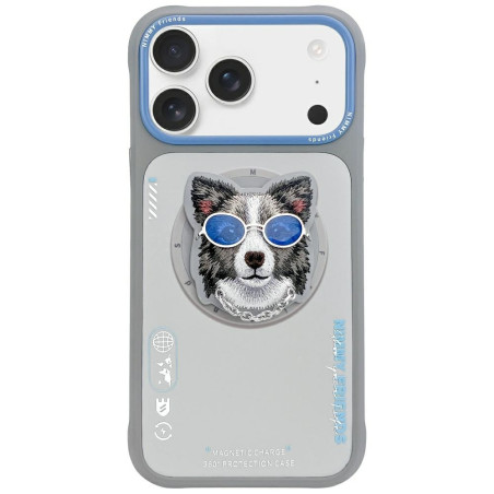 Kryt Nimmy Glasses Cool pro iPhone 17 Pro Max - šedý